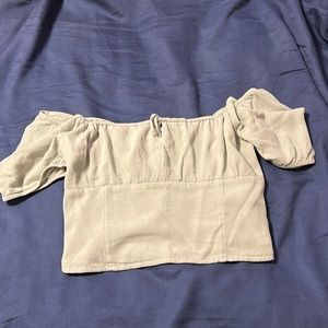 Off the shoulder crop top
